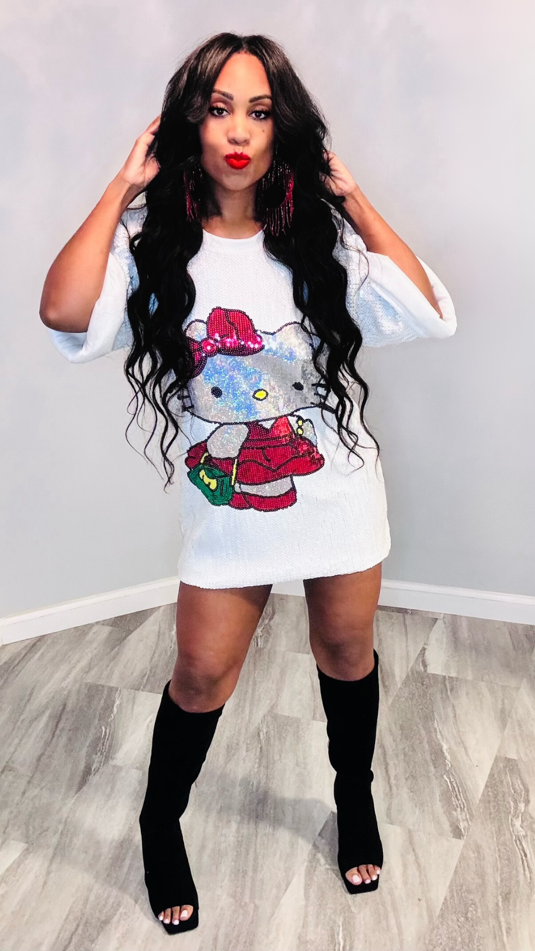 Let's Go Kitty Cat Dress