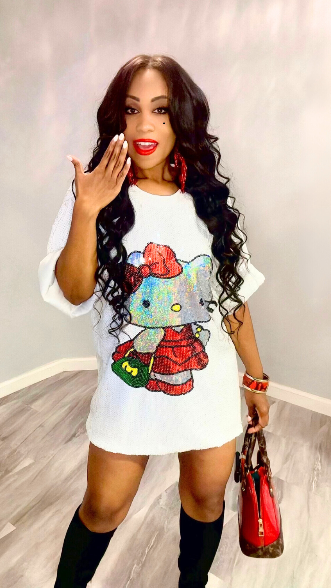 Let's Go Kitty Cat Dress