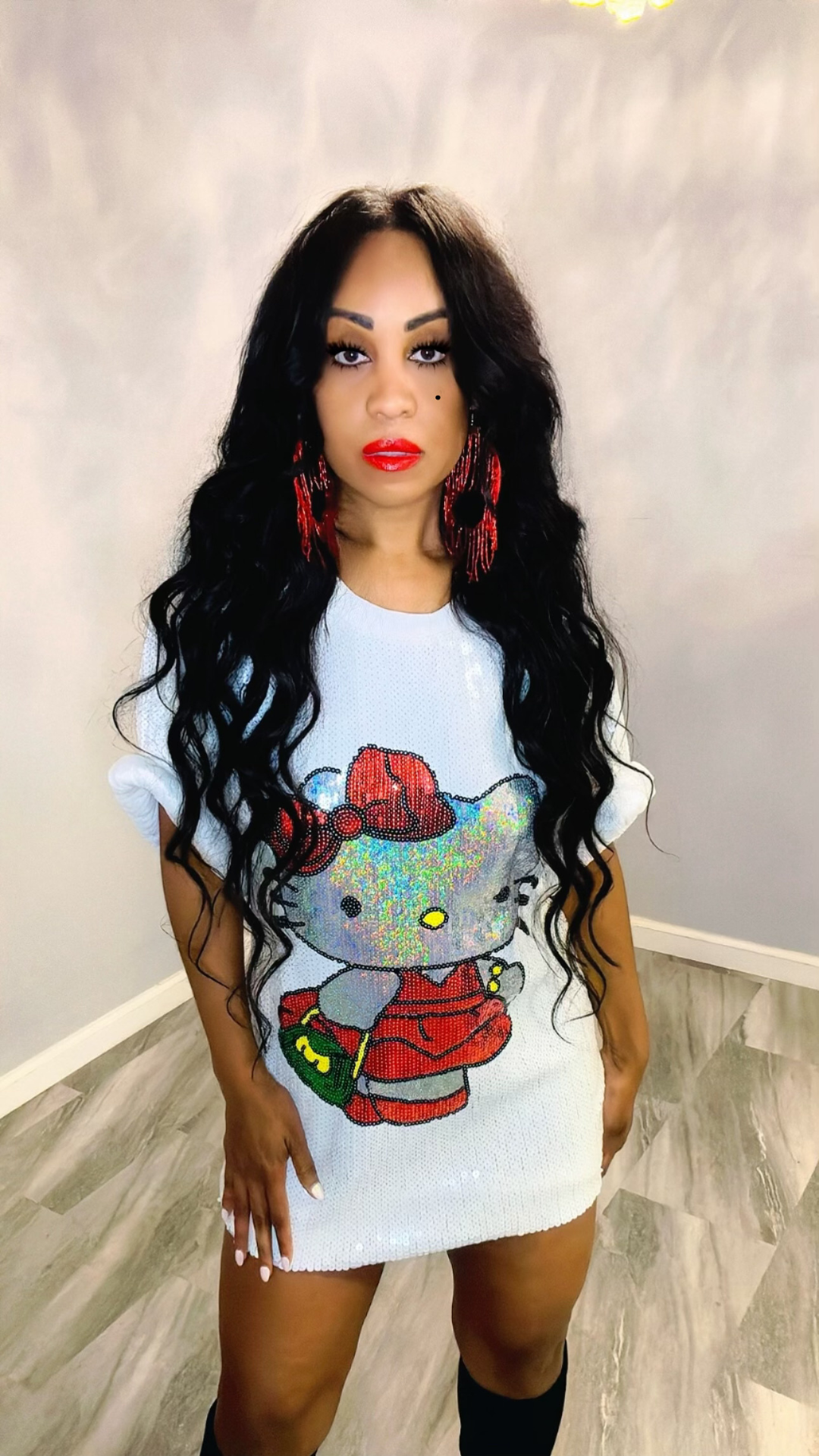 Let's Go Kitty Cat Dress